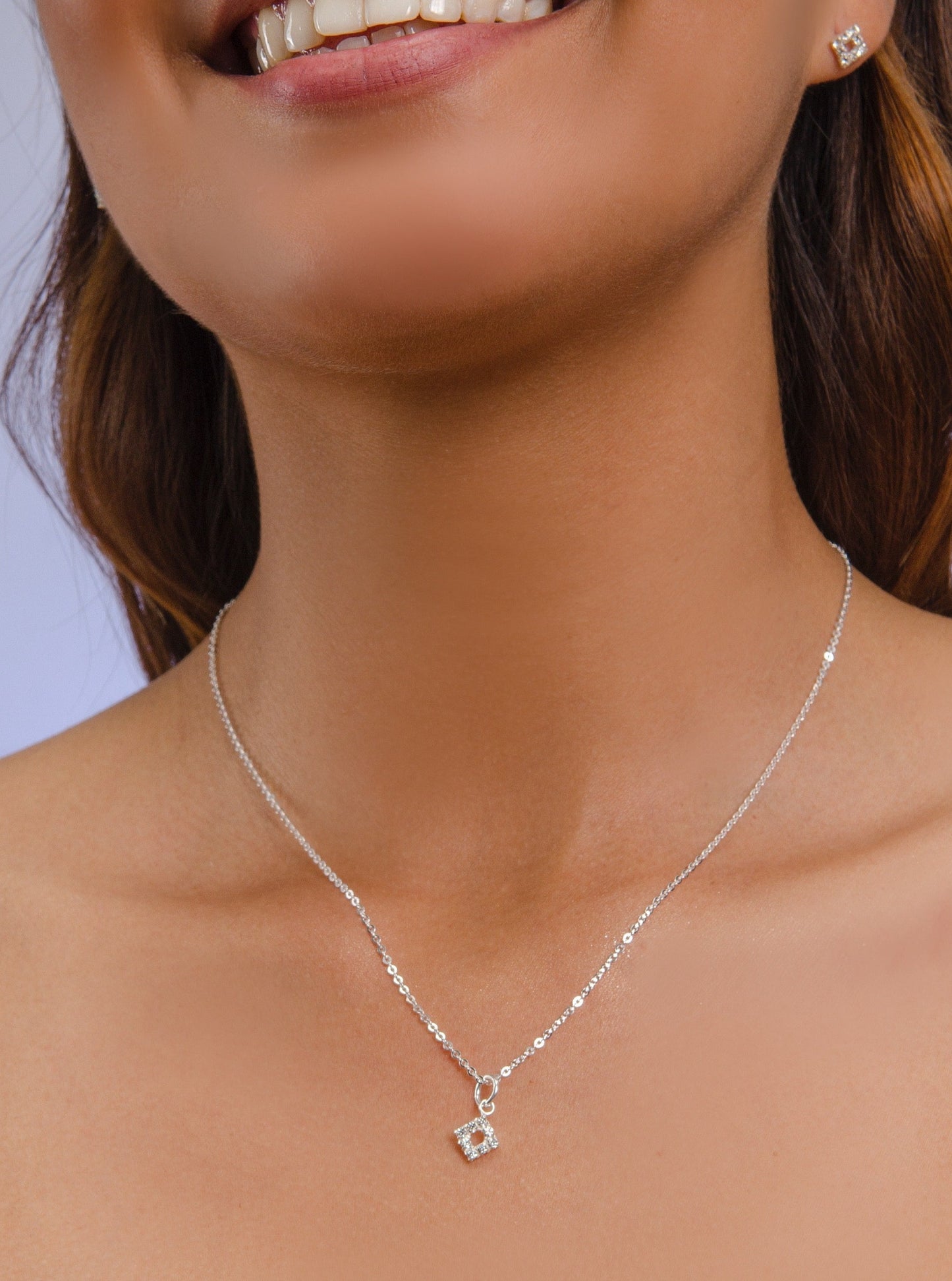 CONJUNTO QUADRATO CIRCONES PLATA