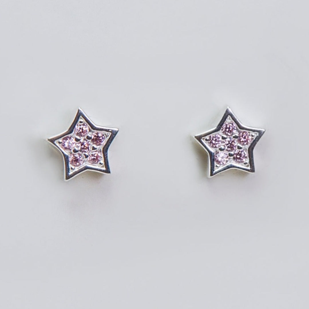 ARO STAR CIRCONES PLATA