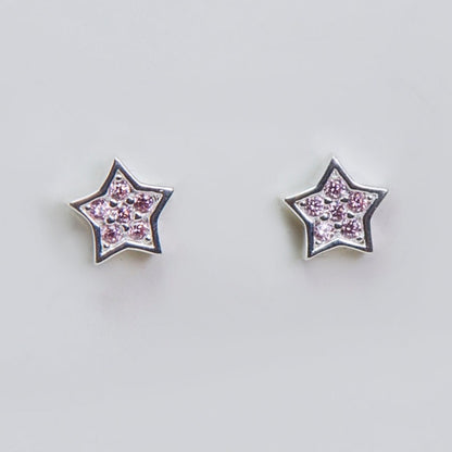 ARO STAR CIRCONES PLATA