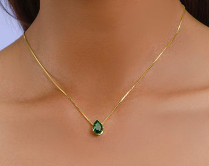 COLLAR GOTA PUNTO LUZ VERDE